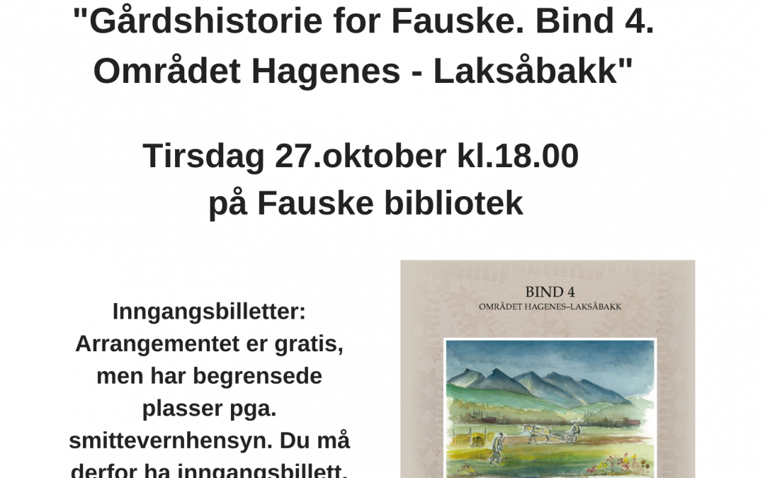 Boklansering: Gårdshistorie for Fauske