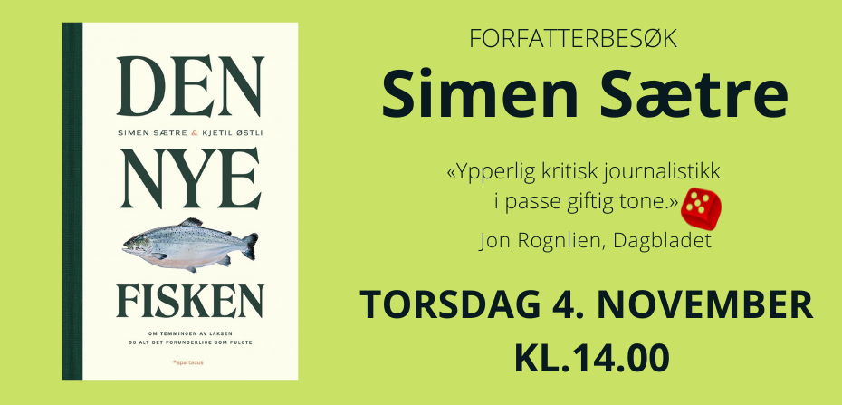 Forfatterbesøk: Simen Sætre