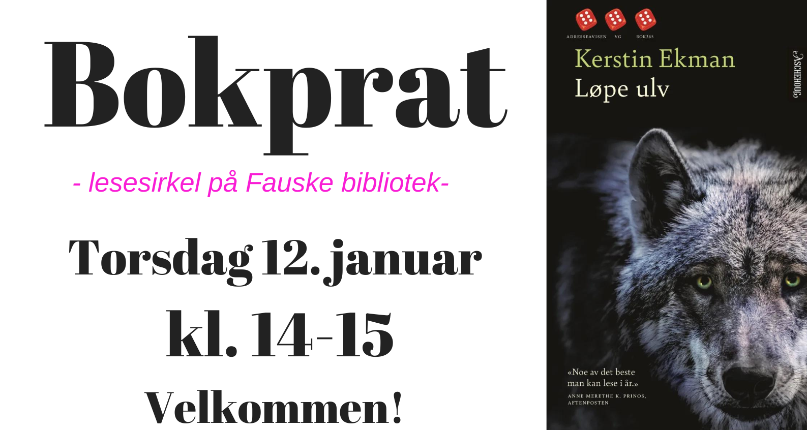 Løpe ulv - Fauske Bibliotek