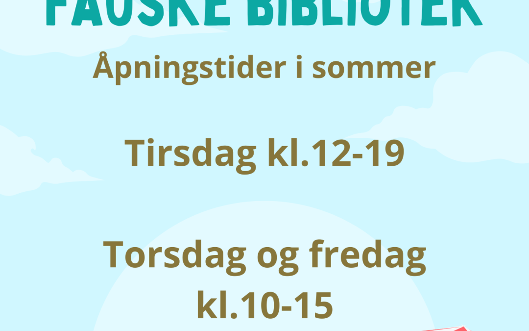 Åpningstider i sommer