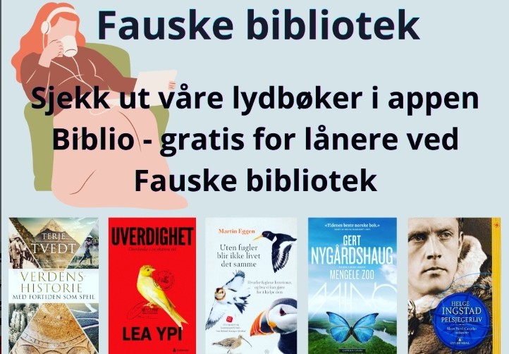 Hør lydbøker i Biblio